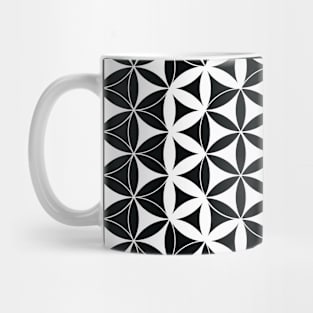 Flower of Life Hexagon Cube Mandala Mug